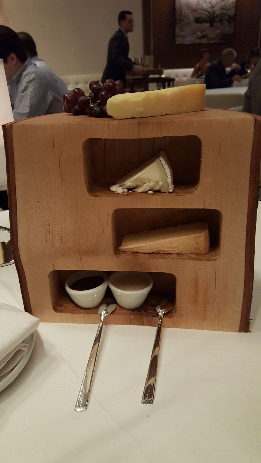 Birch Display for Cheeses and Jams