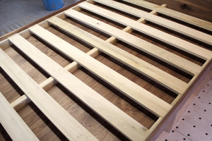 Bed Frame (with Electric Outlets & Great Storage)