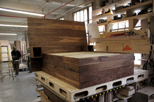 Bed Frame (with Electric Outlets & Great Storage)