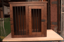 Dog Kennel in an aged Cherry & wrough iron style